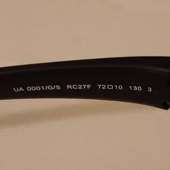 UNDER ARMOUR Sunglasses PLAYMAKER Black Frame Orange Mirror Lens NEW - Picture 6 of 9